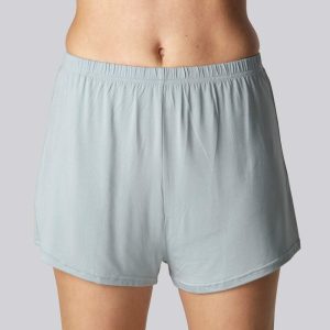 Bambus natshorts i lyseblå til kvinder - Bambuni