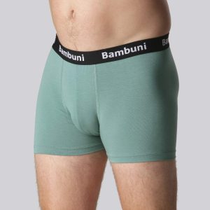Bambus underbukser i petrol grøn til mænd - Bambuni