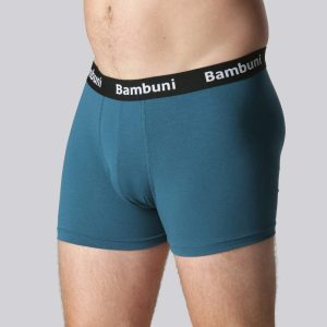 Bambus underbukser i azurblå til mænd - Bambuni