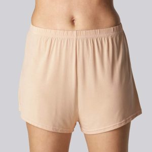 Bambus natshorts i beige til kvinder - Bambuni