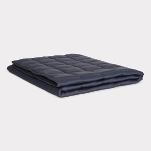Bambus tyngdedyne navy blå140x220 - 5kg - Bambuni
