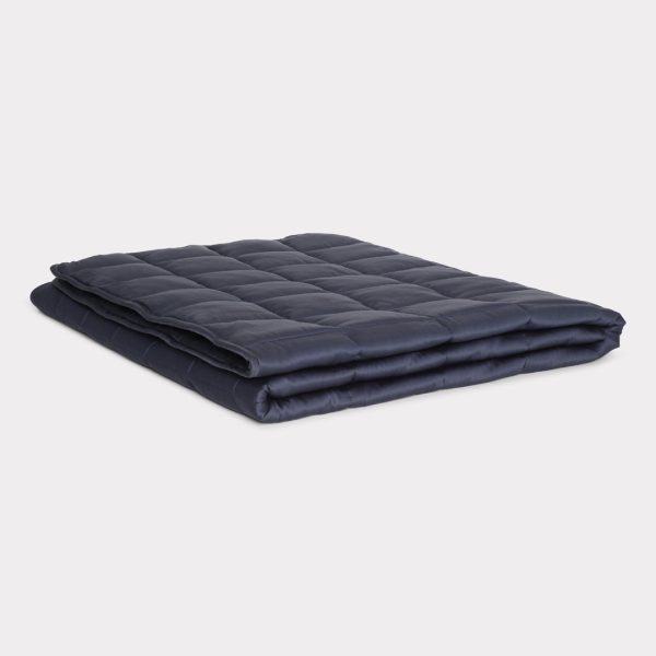 Bambus tyngdedyne navy blå 140x220 - 5kg - Bambuni