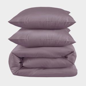 Bambus sengetøj i syren 240x220 - Bambuni
