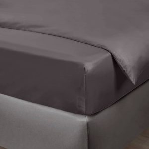 Bambus faconlagen koksgrå 90x210x35 - Bambuni