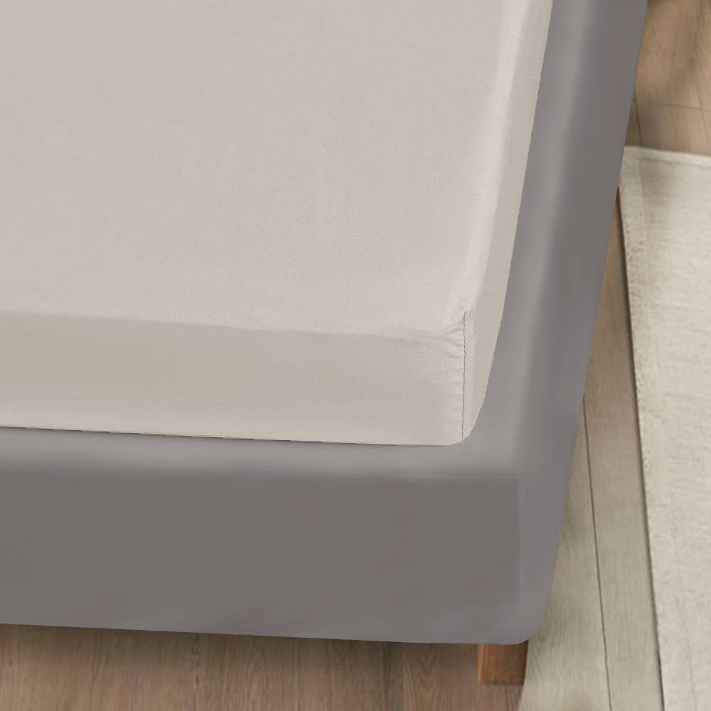 Bambus kuvertlagen beige 180x200x20 - Bambuni