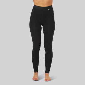 Bambus leggings i sort m. sort elastik til kvinder - Bambuni