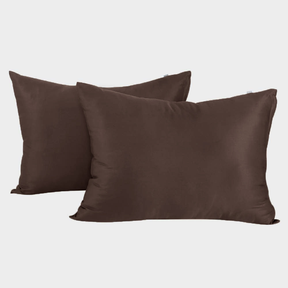 Bambus pudebetræk 50x70 i kastanje 2 par - Bambuni