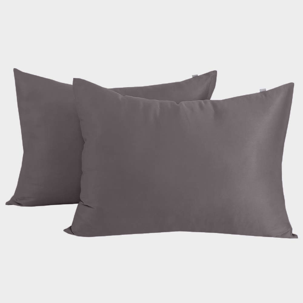 Bambus pudebetræk 50x70 i koksgrå 2 par - Bambuni