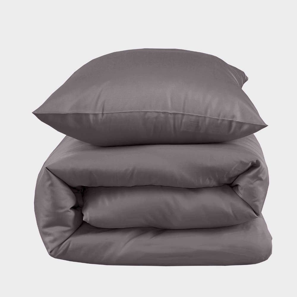 Bambus sengetøj koksgrå 140x220 - Bambuni