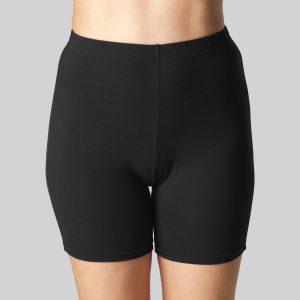 Bambus indershorts kort i sort til kvinder - Bambuni
