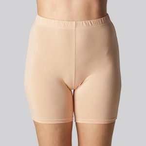 Bambus indershorts kort i beige til kvinder - Bambuni
