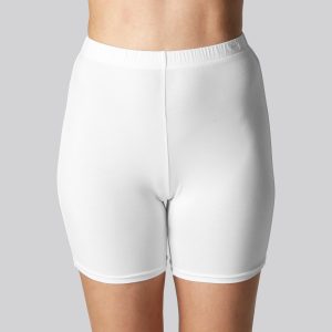 Bambus indershorts kort i hvid til kvinder - Bambuni