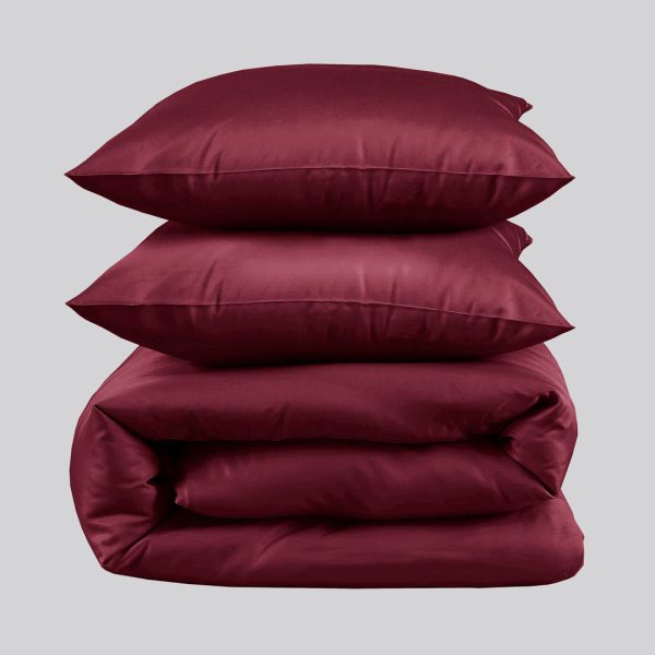 Bambus sengetøj bordeaux 200Ã200 - Bambuni