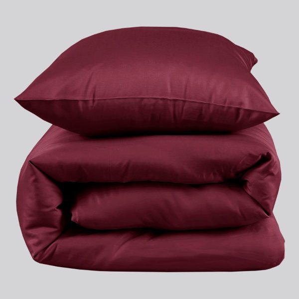 Bambus sengetøj bordeaux 140x200 - Bambuni