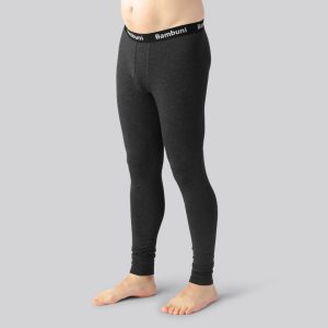 Bambus long johns i koksgrå til mænd - Bambuni
