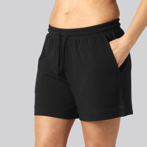 Bambus hverdagsshorts i sort til kvinder - Bambuni
