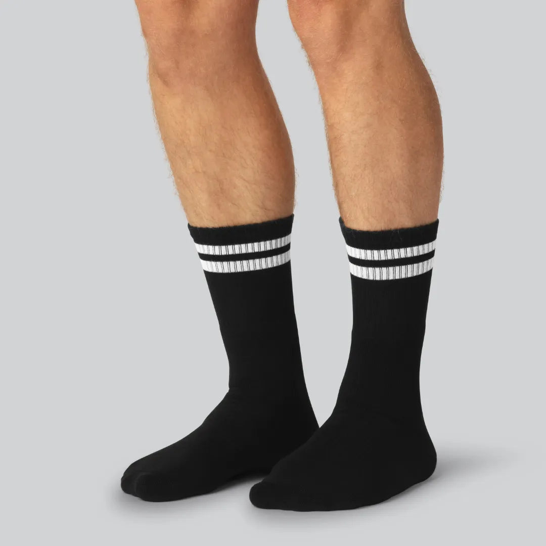 Bambus tennisstrømper i sort til mænd - Bambuni