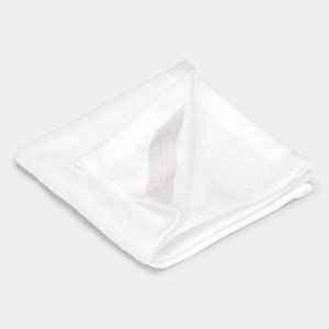 Bambus vaskeklude i hvid 25x25 - Bambuni