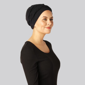 Bambus snoet turban i sort til damer - Bambuni