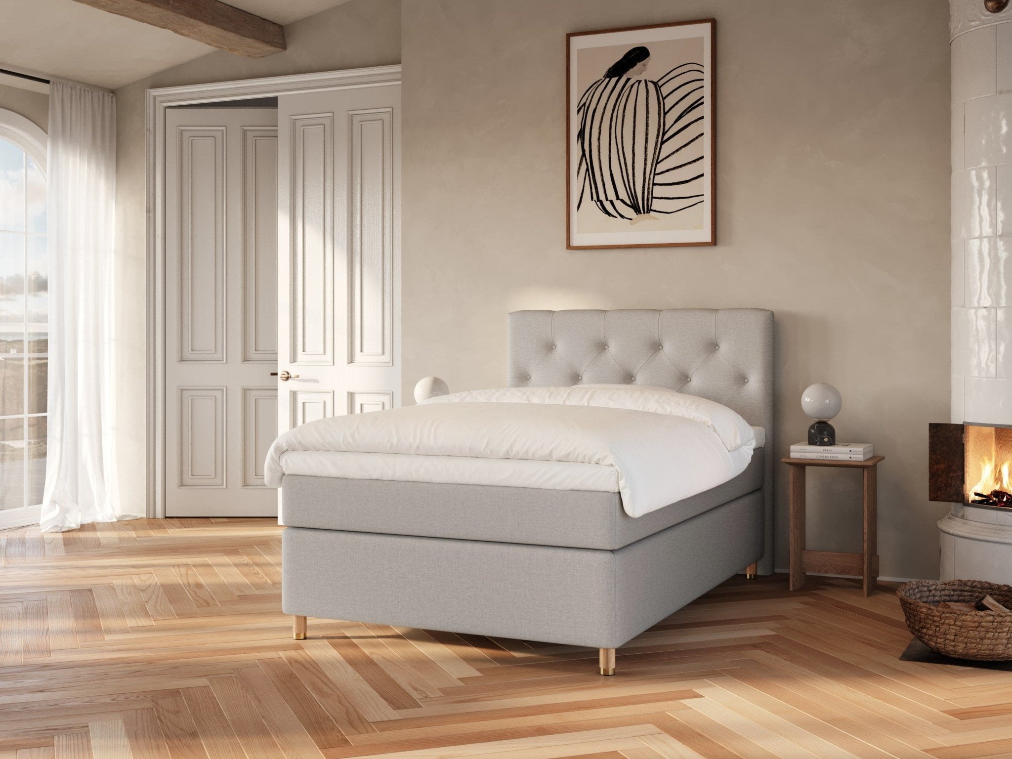 Nora Nordlys | 140x200 | Lys grå