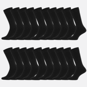 Bambus strømper i sort til kvinder 20-pak - Bambuni