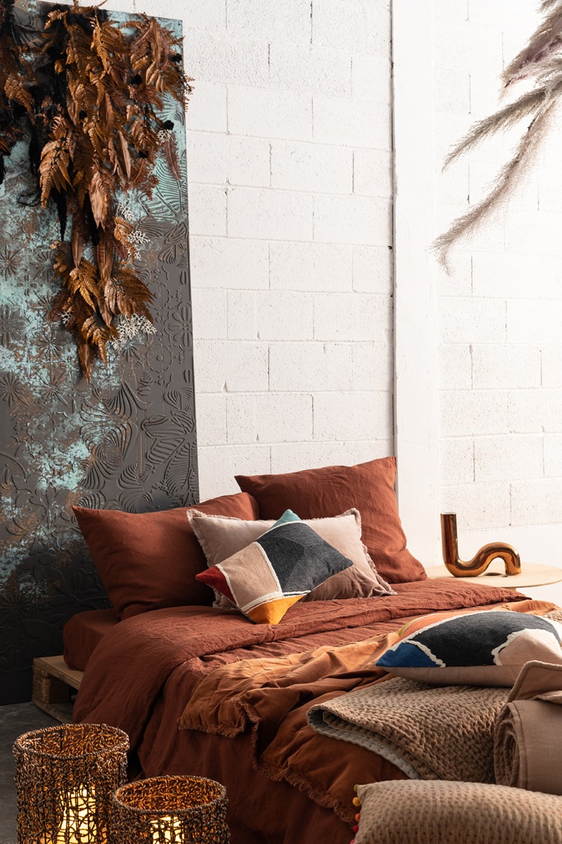 Fara Plaid 135 x 200 cm Caramel