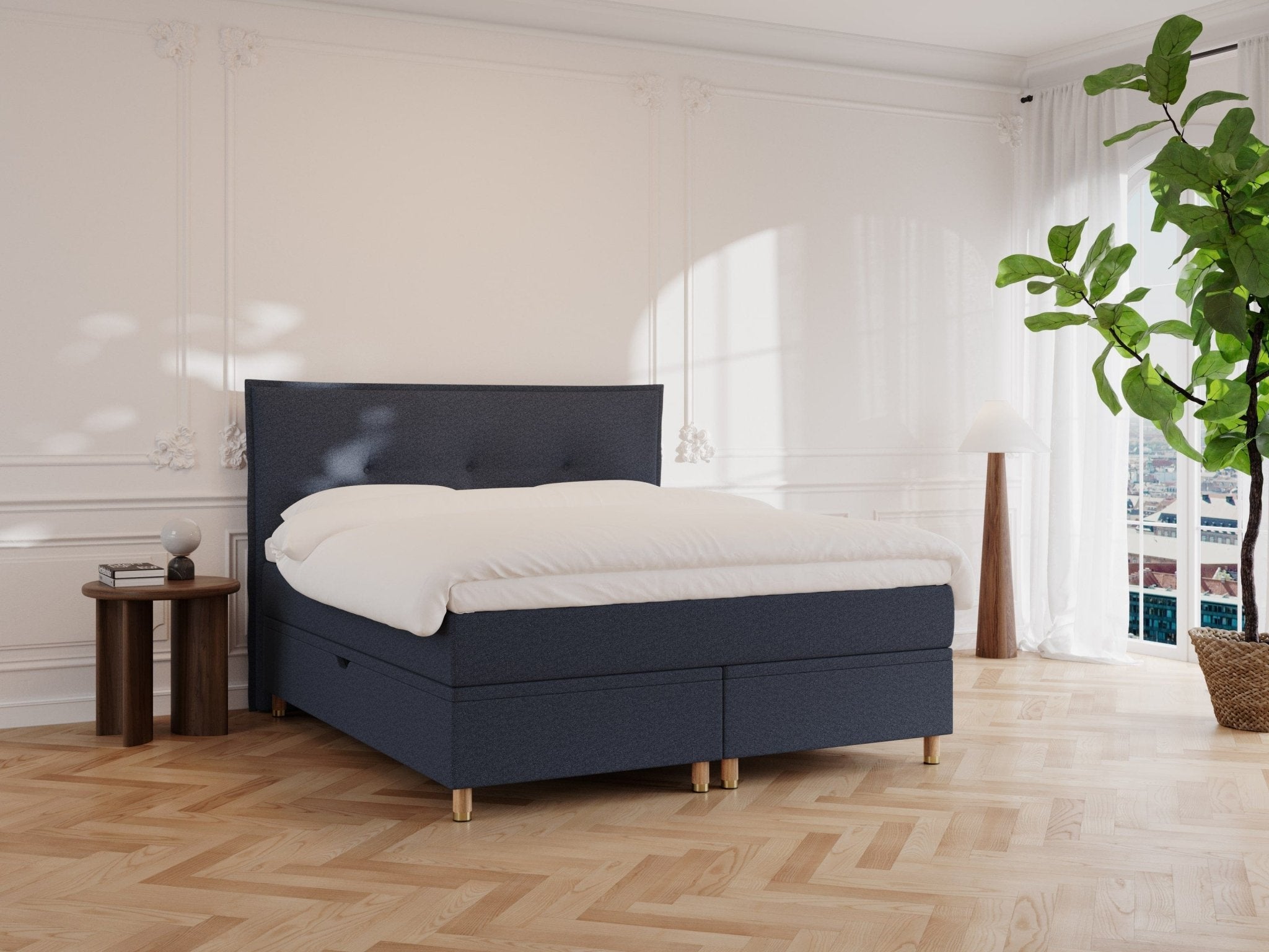 Alva Älv | 160x200 | Dyb blå