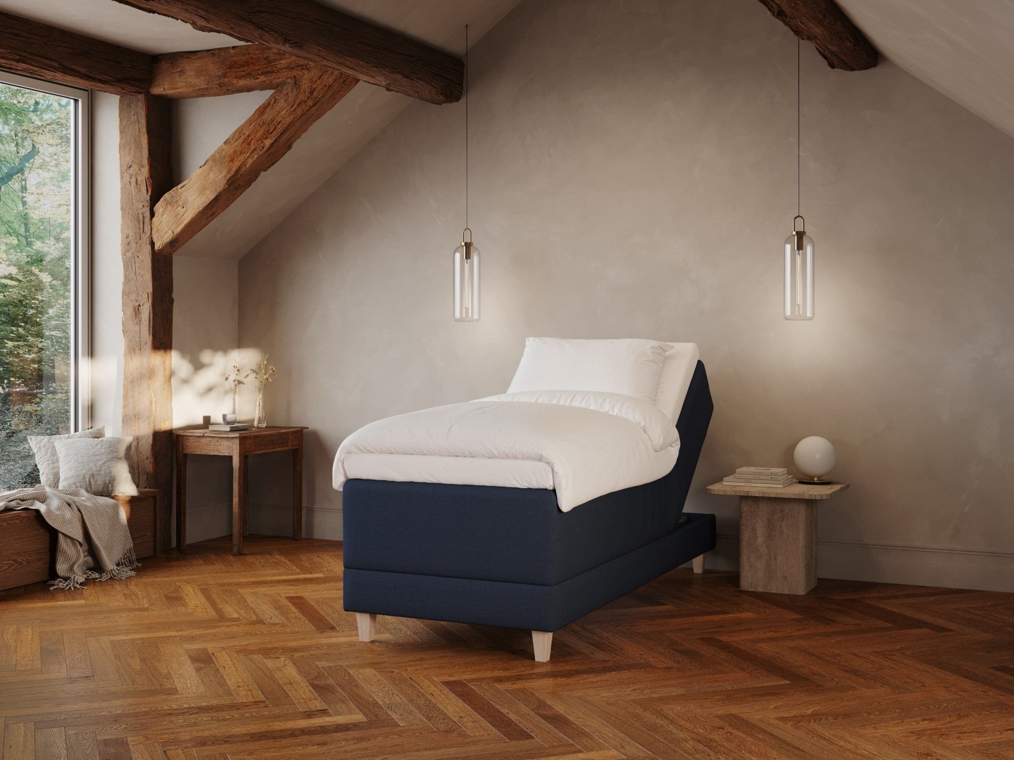 Aura Fjäll | 90x210 | Dyb blå