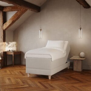 Aura Fjäll | 90x210 | Bouclé cream