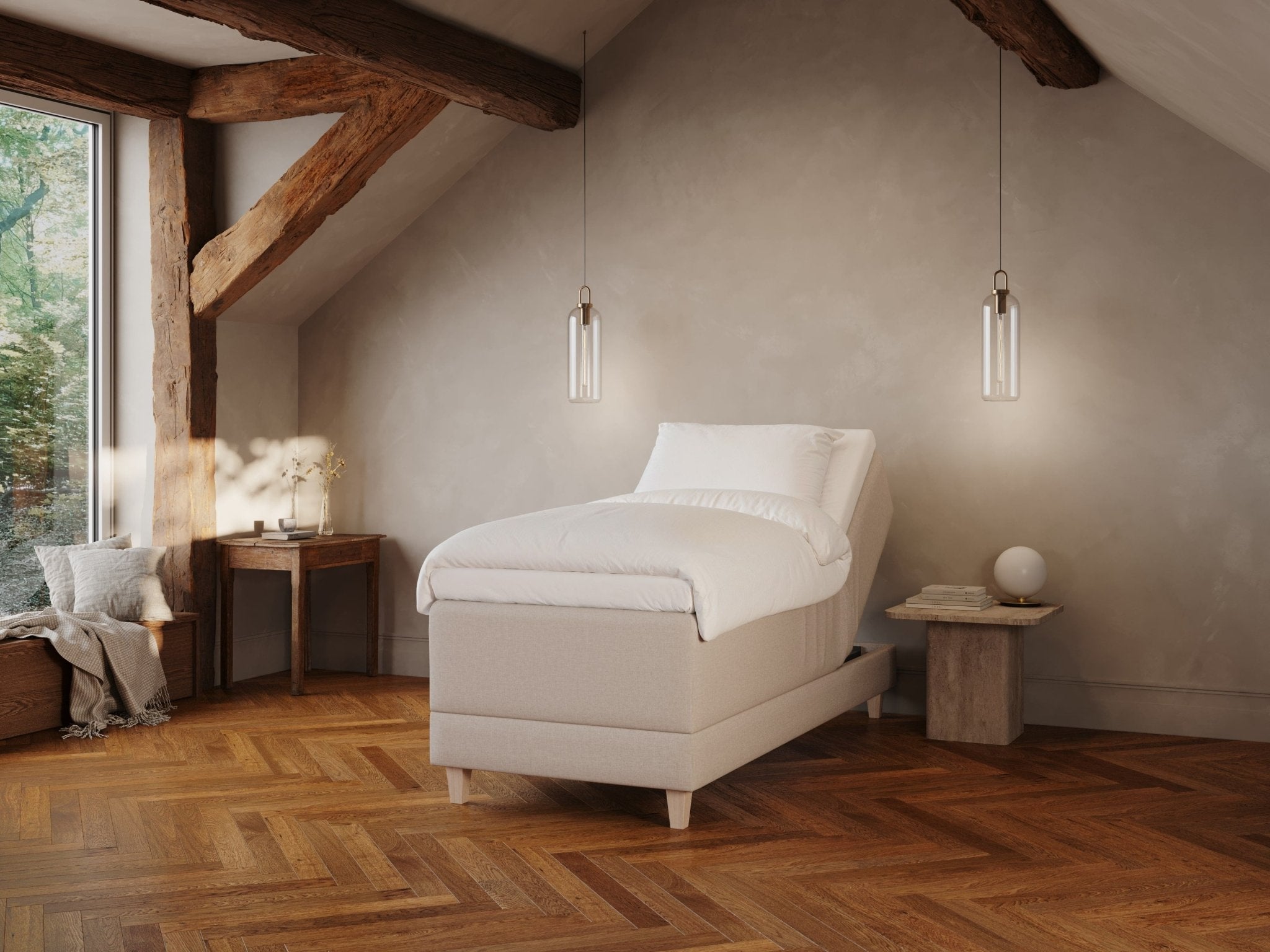 Aura Fjäll | 90x210 | Sand