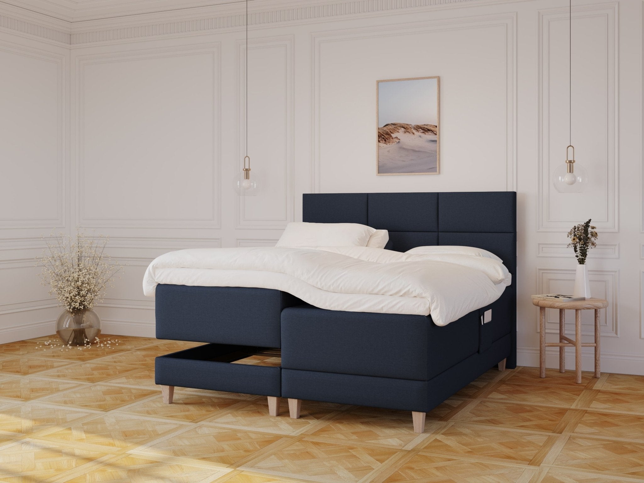 Aura Fjord | 160x200 | Dyb blå