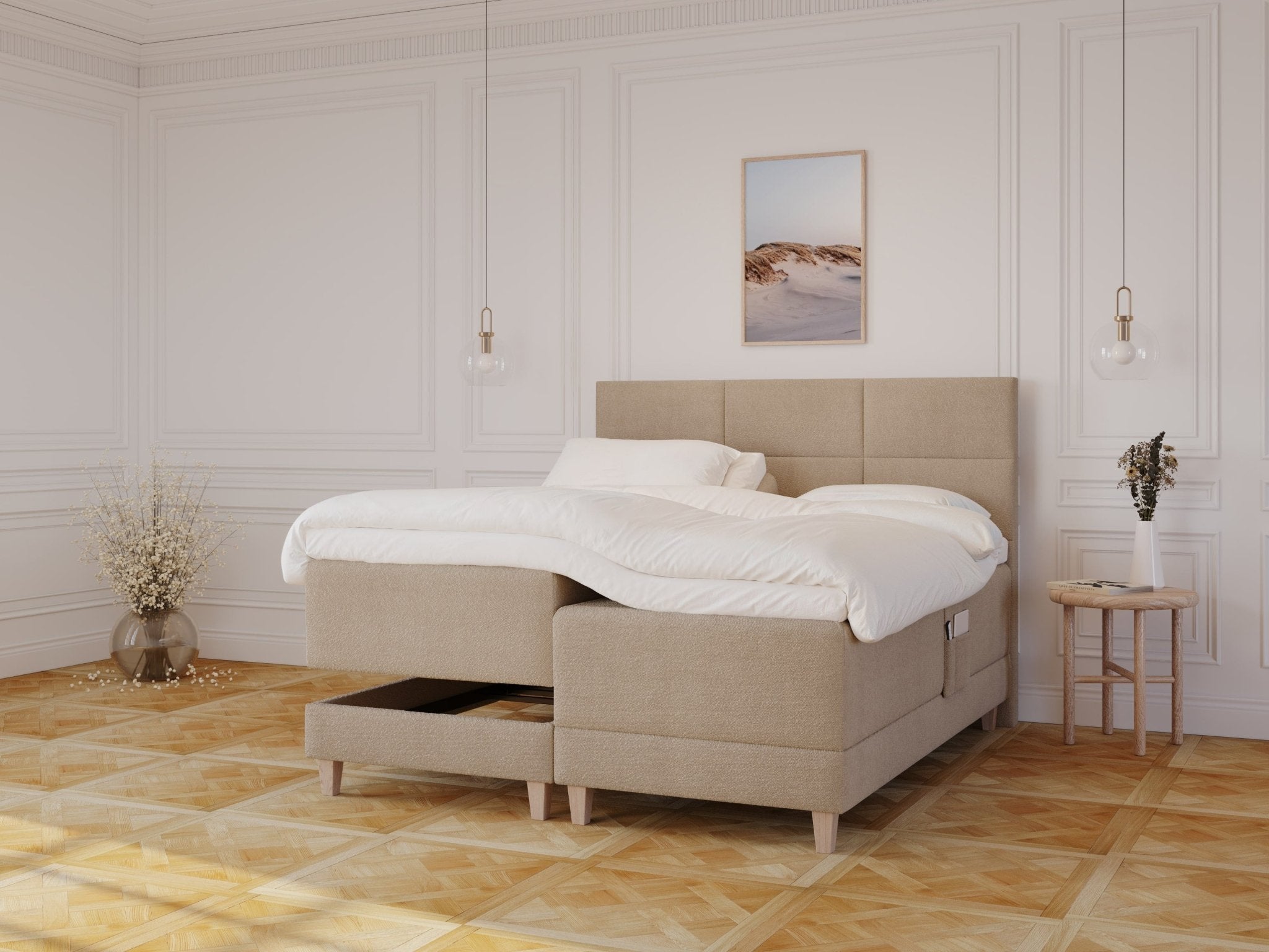 Aura Fjord | 180x200 | Bouclé latte