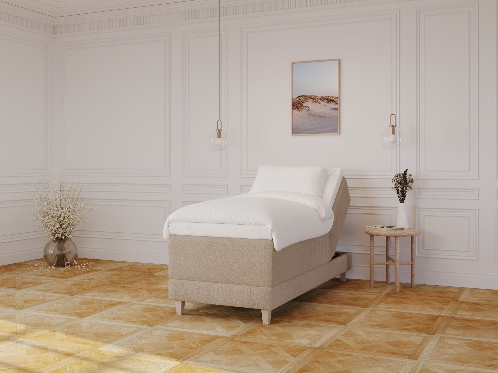 Aura Fjord | 90x210 | Bouclé latte