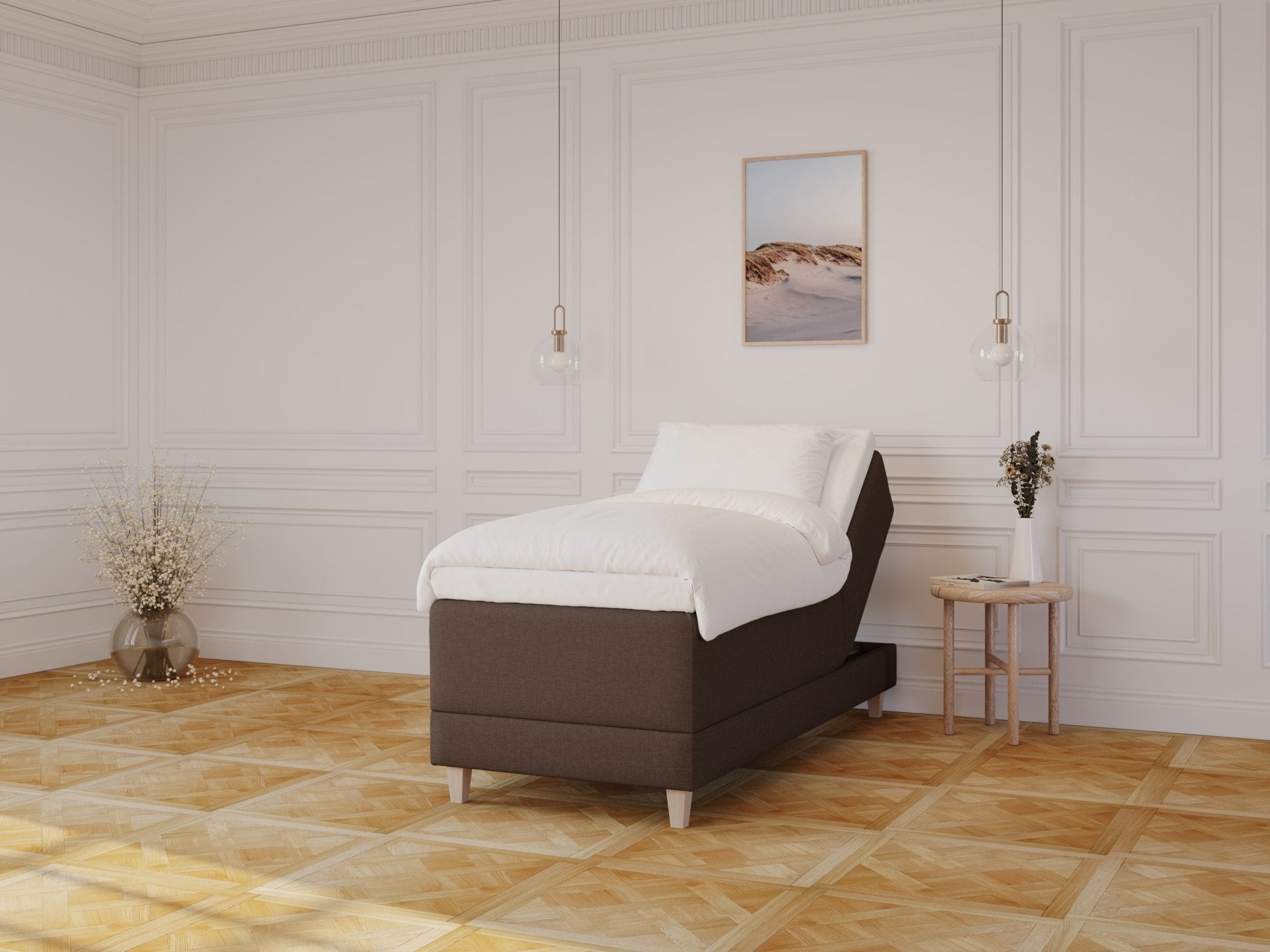 Aura Fjord | 90x210 | Mørk brun