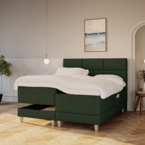 Aura Nordlys | 180x210 | Dyb grøn