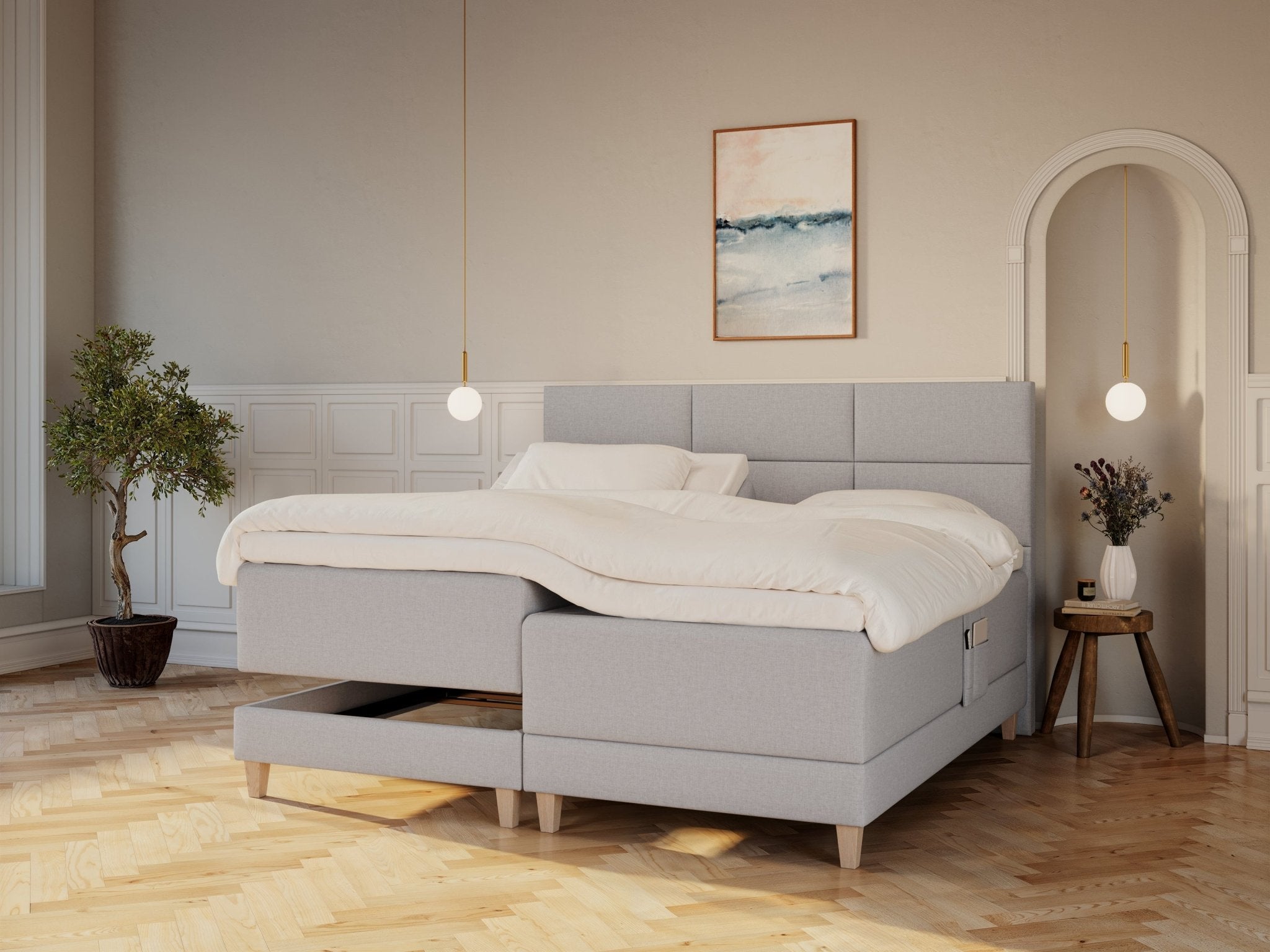 Aura Nordlys | 210x210 | Lys grå