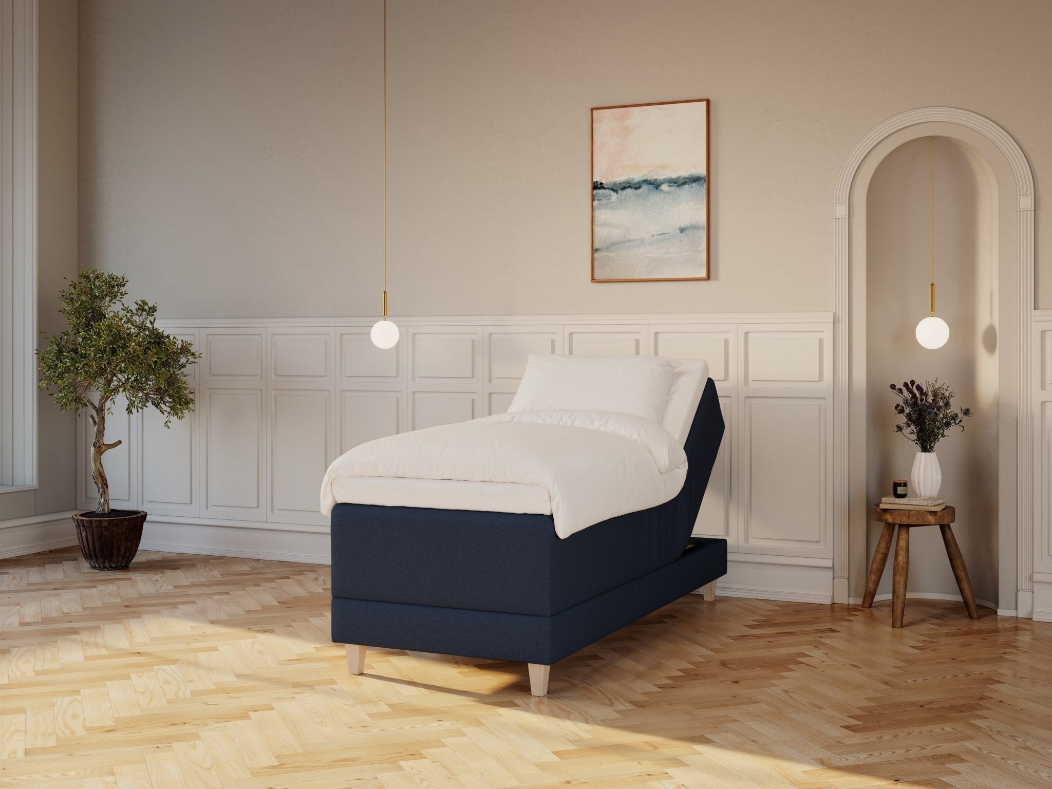 Aura Nordlys | 80x200 | Dyb blå