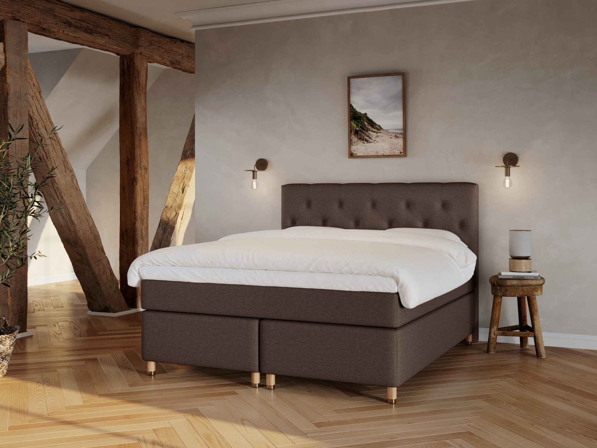 Nora Fjord | 180x210 | Mørk brun