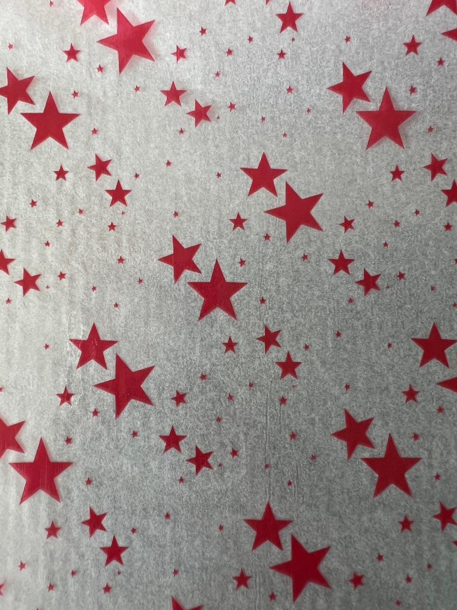 Klar voksdug Celeste Rouge flere længder -1 meter