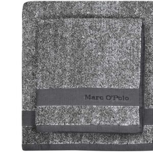 Marc Ó Polo Melange Håndklæde Antracitgrå/off hvid - Badehåndklæde 70x140