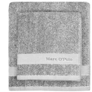 Marc Ó Polo Melange Håndklæde Grå/off hvid - Gæstehåndklæde 30x50