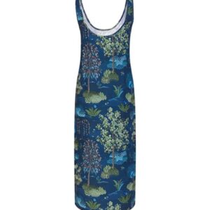L Dariska Sleeveless Nightdress Japanese Garden Blue