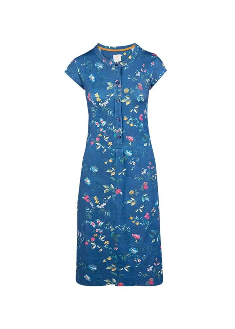 XL Dalia Short Sleeve Nightdress Tokyo Blossom Dark Blue