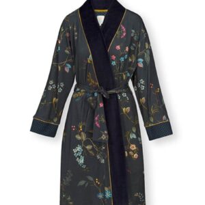 Nisha Kimono Kawai Flower Dark Blue XL