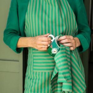 Apron Stripes Green 72x89.5cm