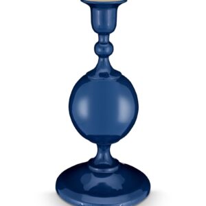 Candle Holder Metal Sphere Small Navy 24cm