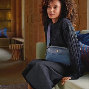 Frida Cross Bag Medium Blue 26.5x7.5x16.5cm