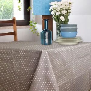 Textilvoksdug Polka Beige - 1 meter