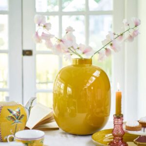 Vase Metal Ochre 32cm