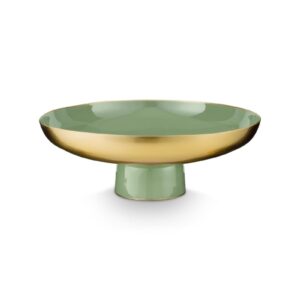 Pip Studio Low Tray Metal Mid Green 35x12.5cm